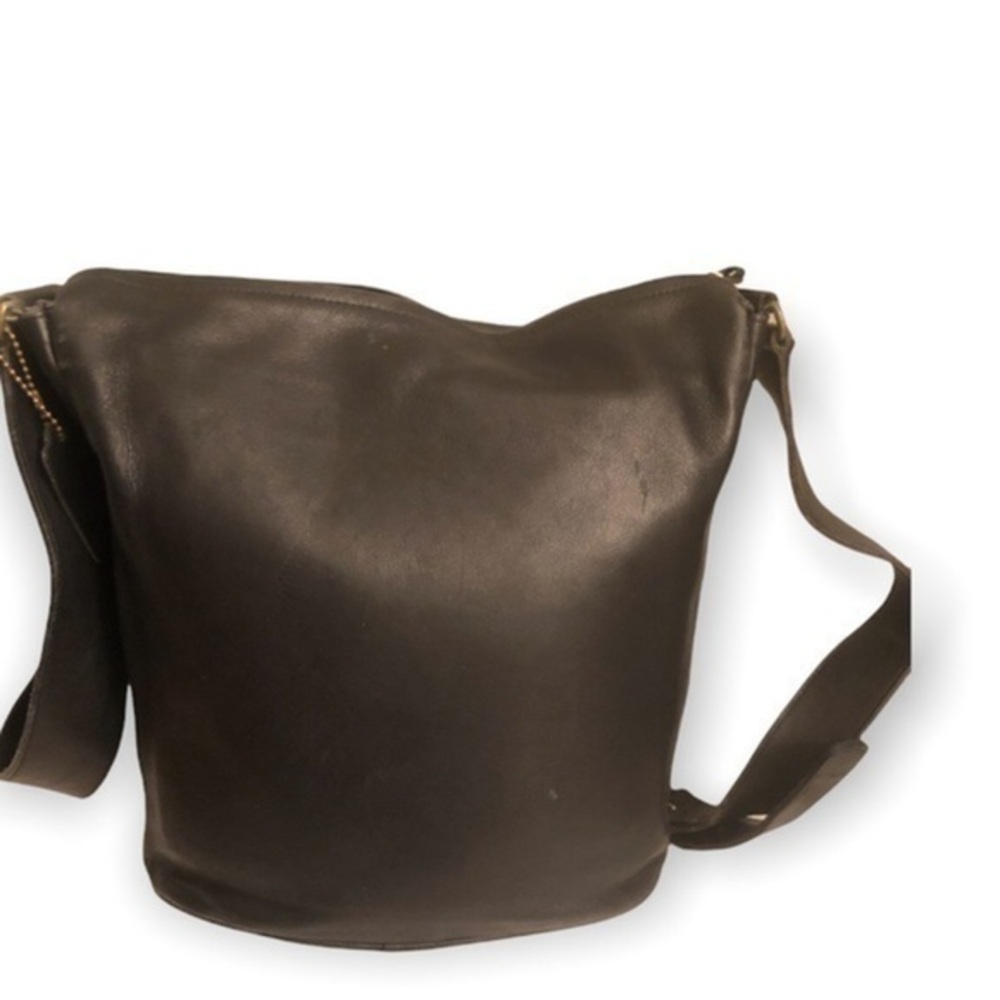 Coach black leather boulevard bag 4128 vintage bucket bag very rare